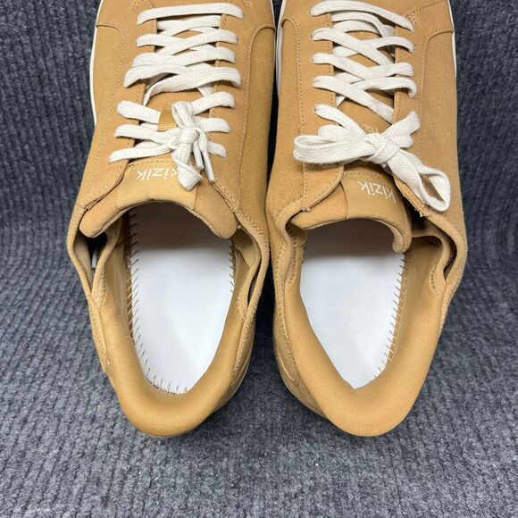 Kizik Irvine Hands Free Canvas Low‎ Top Sneaker Maple Sugar Beige Mens 15 Wide - Picture 9 of 10
